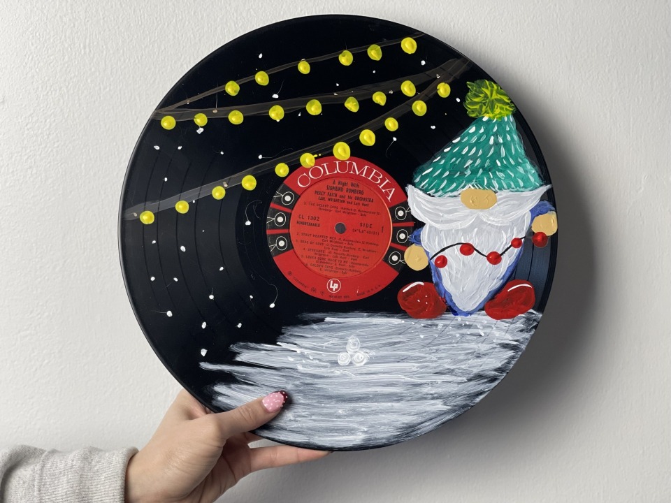Featured image for Christmas Record Paint Party