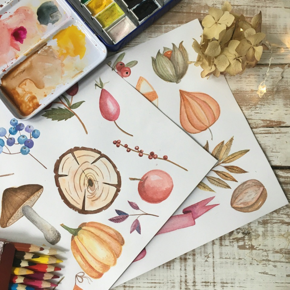 Featured image for Watercolor: Autumn Exploration