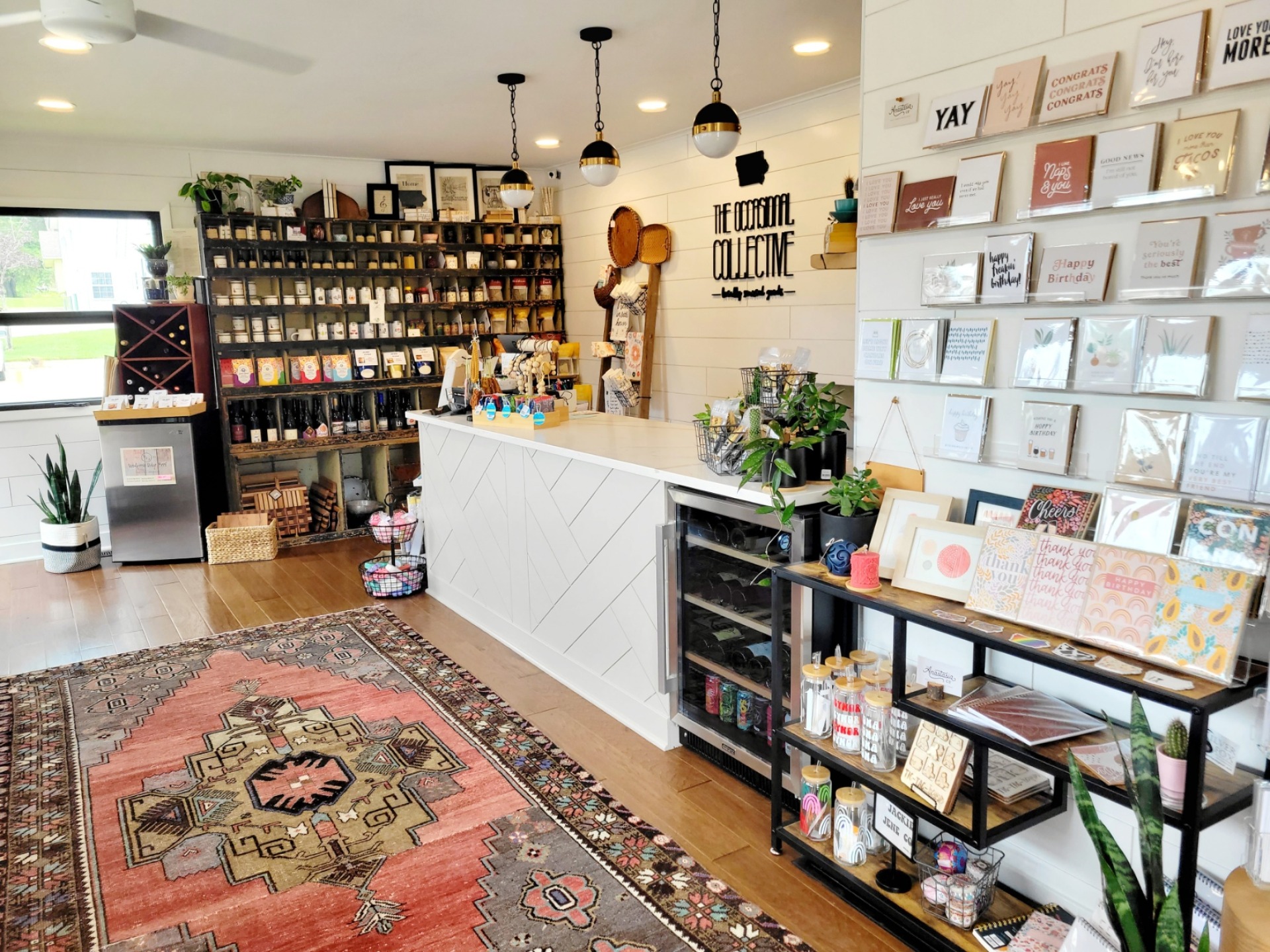 Interior photo of the inside of The Occasional Collective boutique